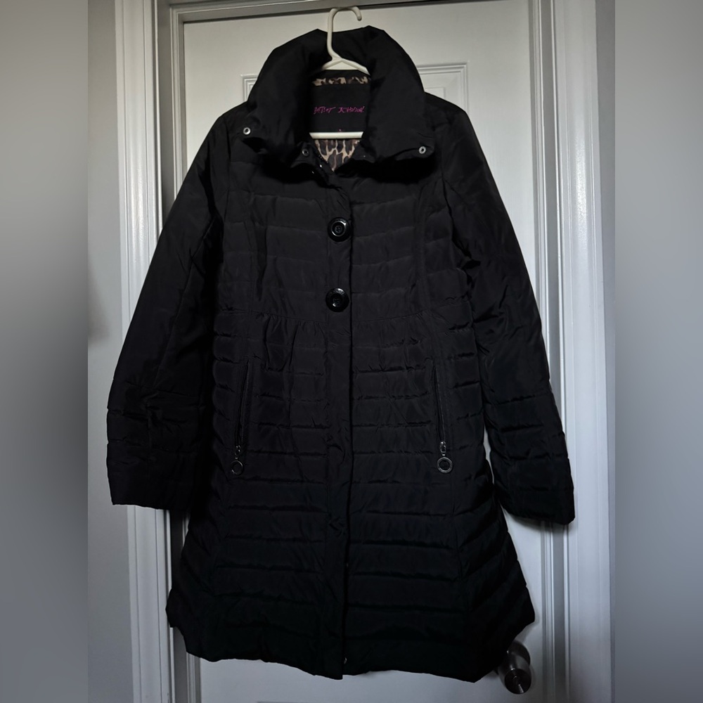 Betsey Johnson Black Puffer Jacket